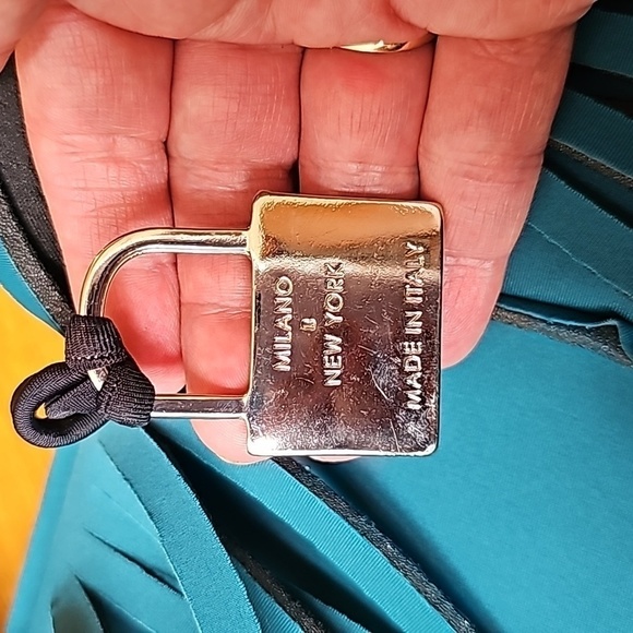 Save My Bag Turquoise Hippie Fringed Neoprene Tote Bag - Large - Picture 4 of 11